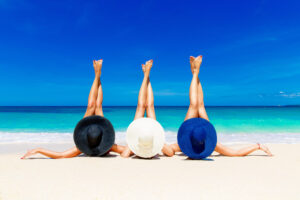 Beach Hats and Legs